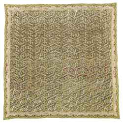Panneau de broderie en soie de Bargello